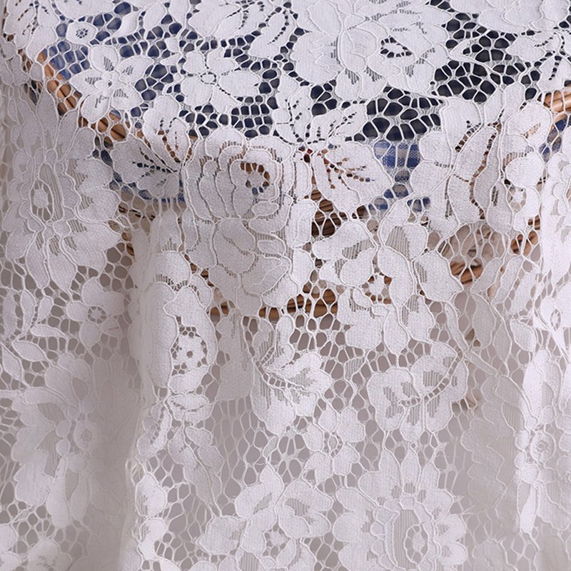 Lace Trim Lace Fabric White Nylon for Apparel Wholesale Supplier 5
